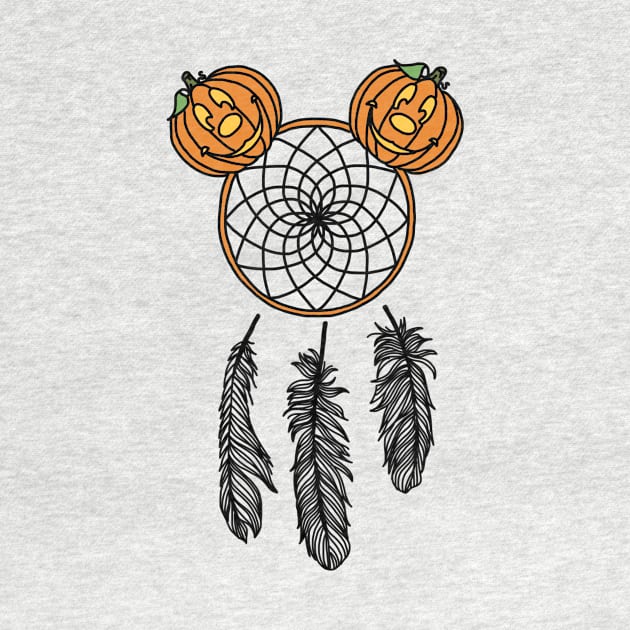 Pumpkin Dream Catcher by KimsCustomCrafts